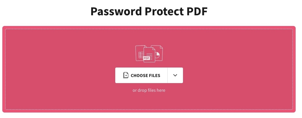 Upload your PDF by dragging & dropping it into the SmallPDF interface.