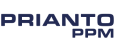 Logo text reads "PRIANTO PPM" in dark blue, bold letters against a transparent background.