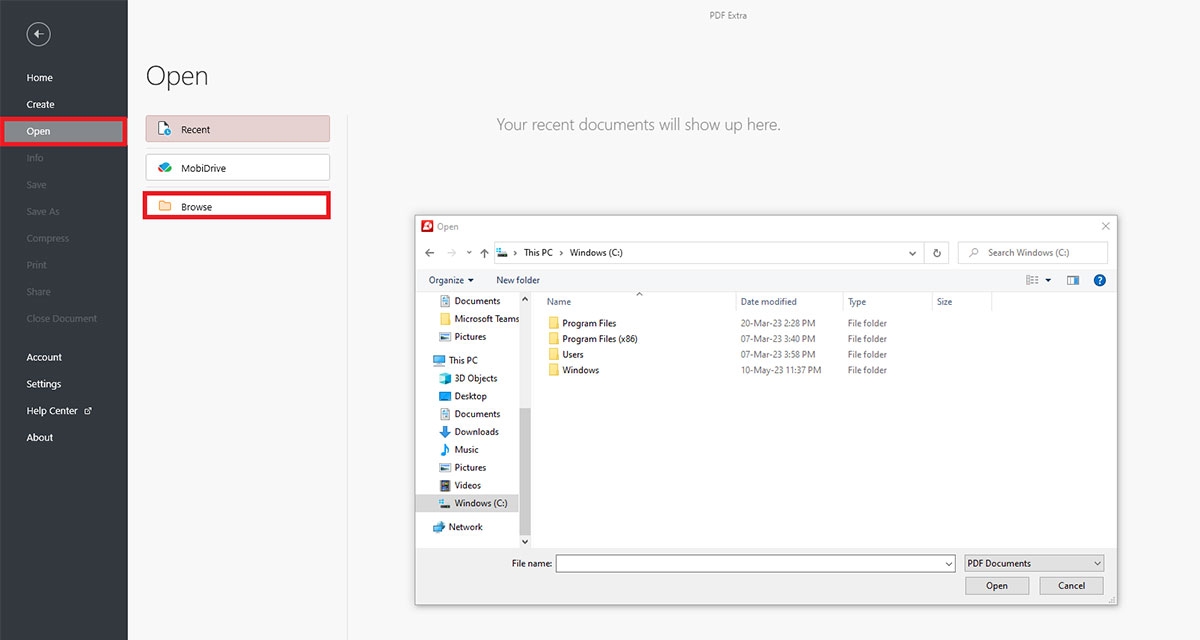 First things first – open the file you want to flatten.