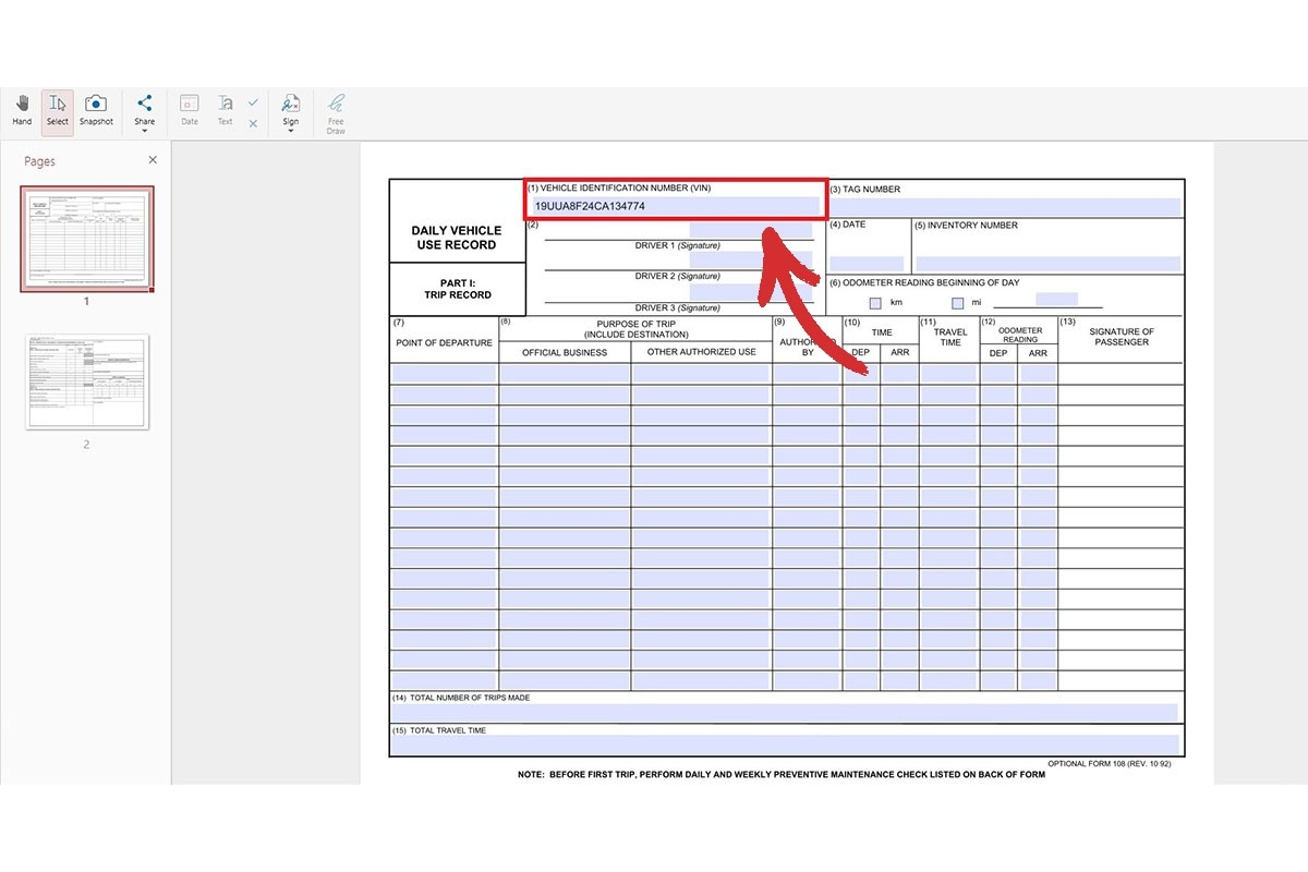 All fillable fields will be colored in blue.