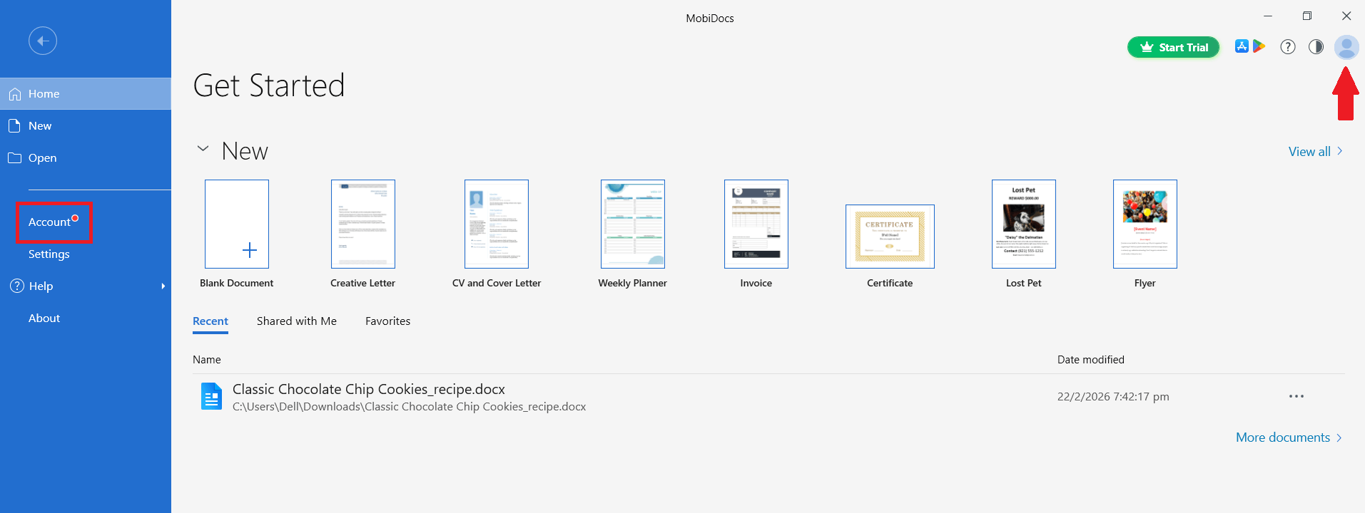 Ihr MobiOffice-Konto erstellen und verwalten