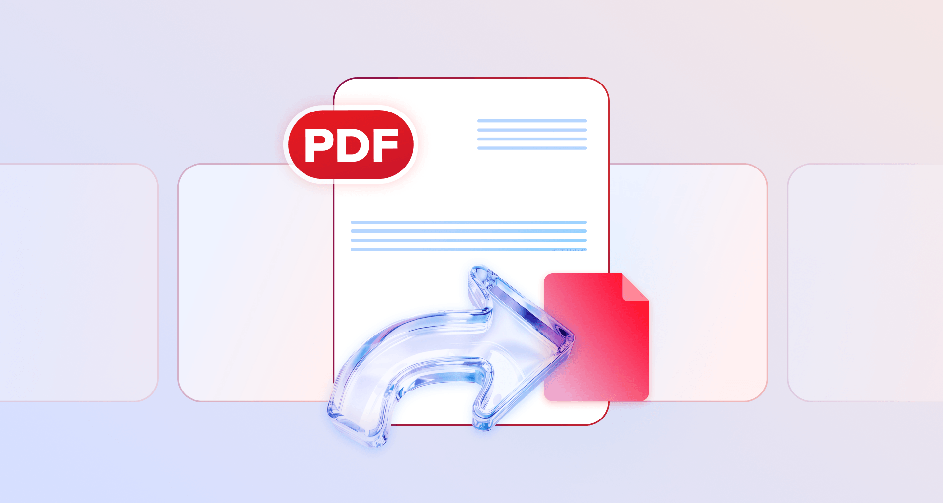 PDF document icon with an arrow pointing to a single page, representing saving one page from a PDF.