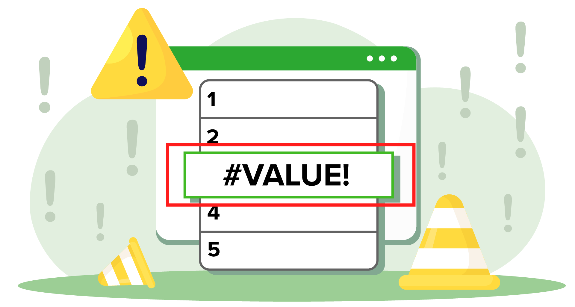 Che cosa significa l'errore VALUE in Excel?