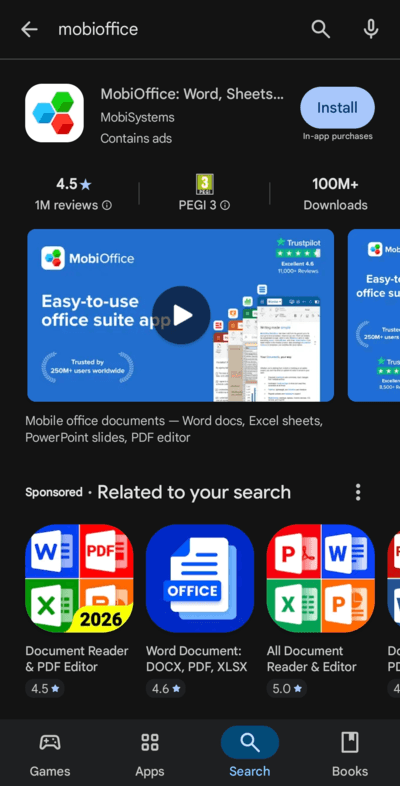 MobiOffice auf mehreren Geräten installieren