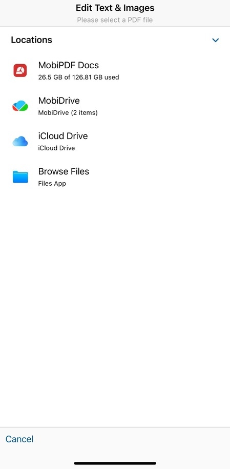 Navigate to where your file is stored.