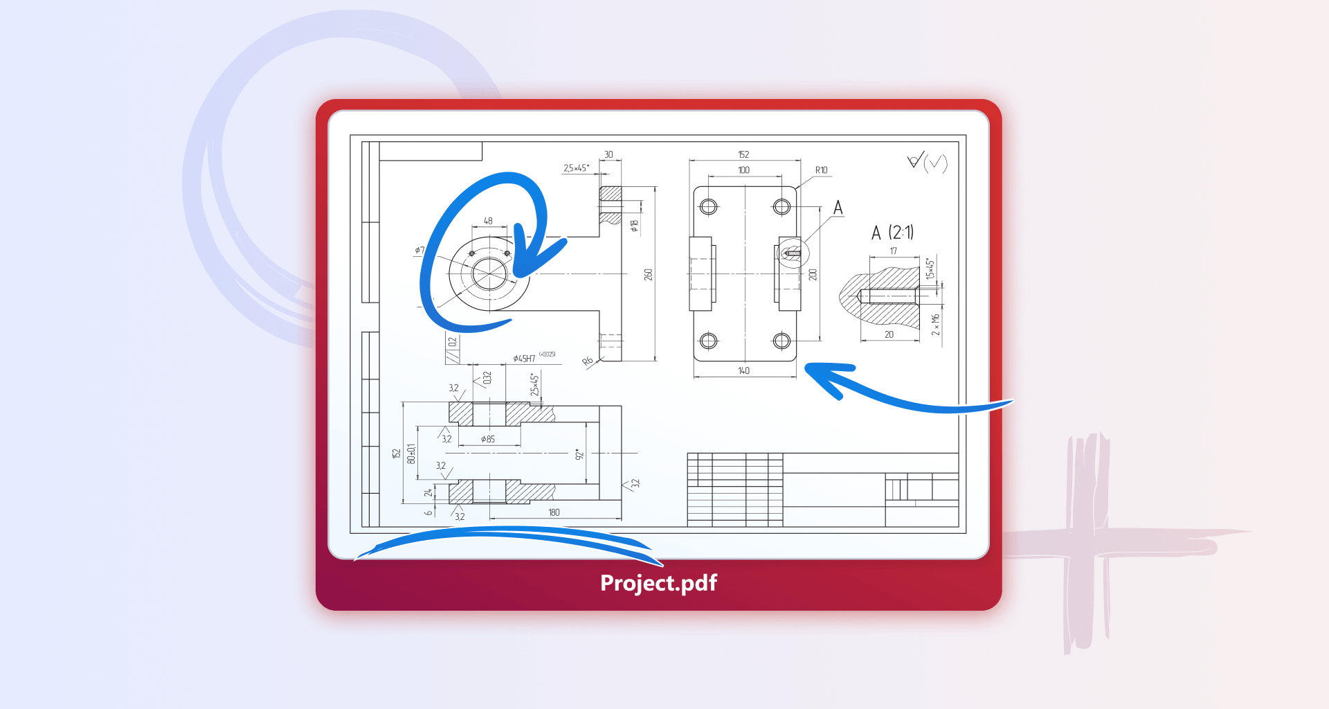 PDF document demonstrating PDF drawing and annotation in mobiPDF.
